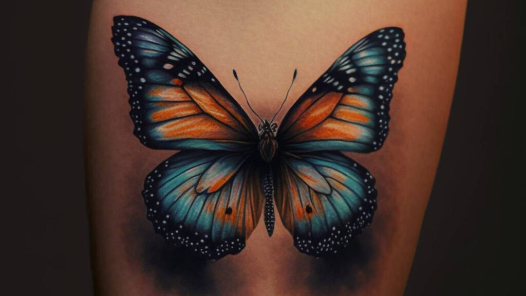 tatuagem de borboleta no braço