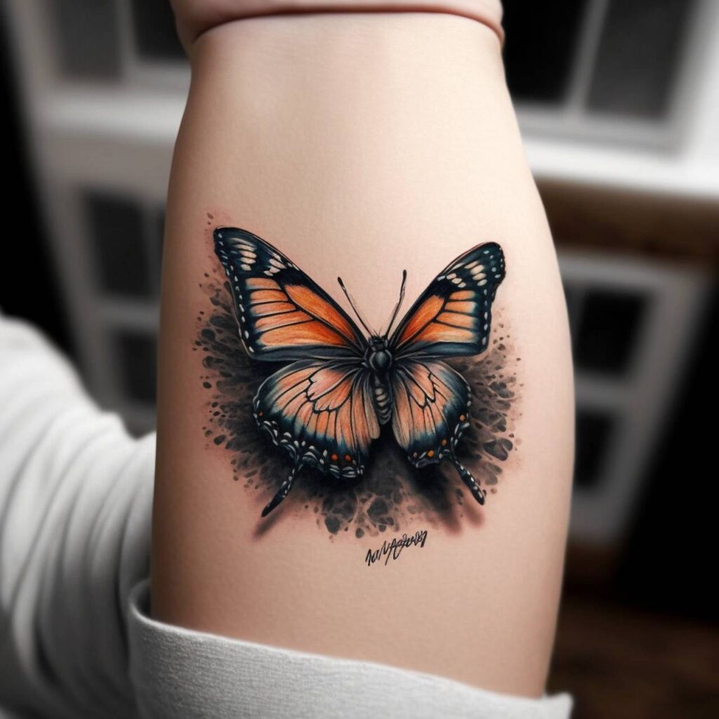 tatuagem de borboleta pequena