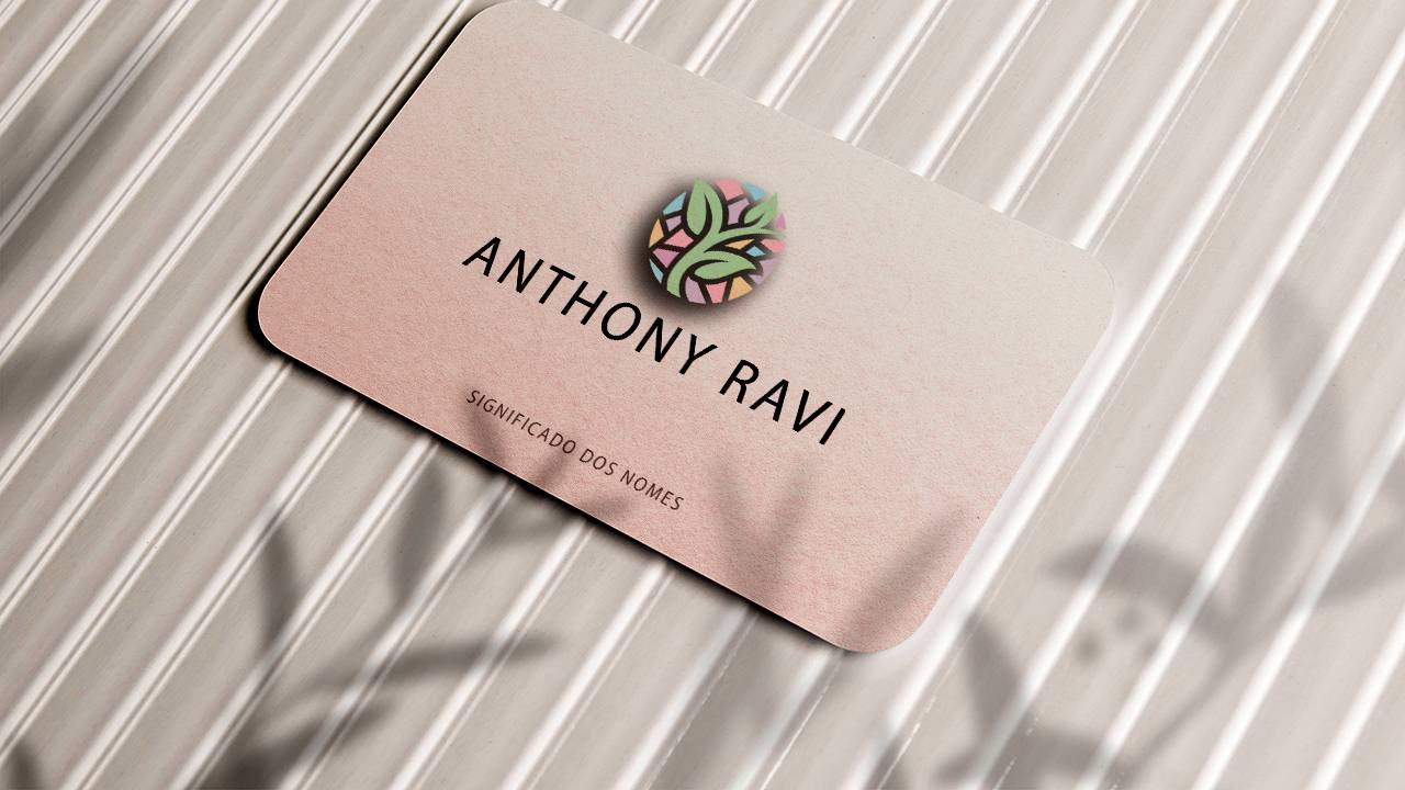 significado do nome anthony ravi