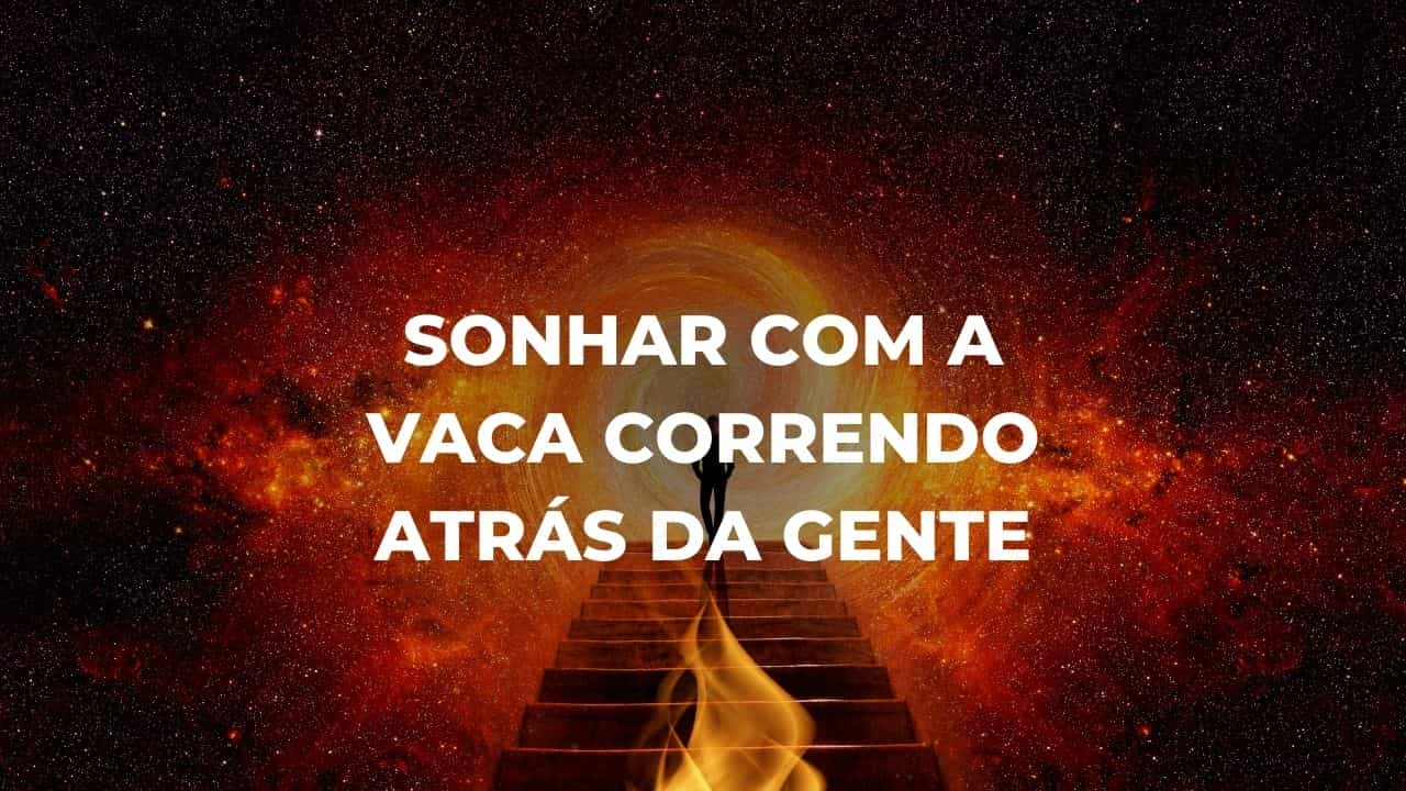 Sonhar com a vaca correndo atrás da gente