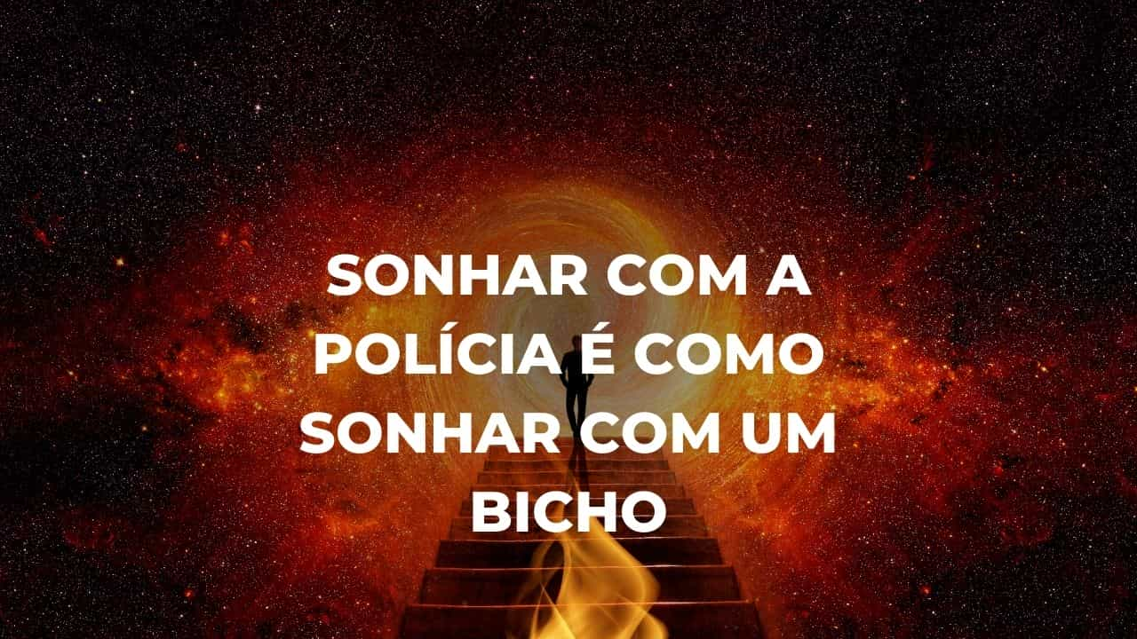 Sonhar com a polícia é como sonhar com um bicho